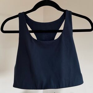 Girlfriend Collective Navy Blue Sports Bra
